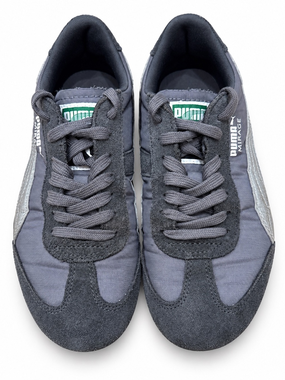 Puma Mirage Women’s Charcoal Gray and Silver Sneakers Size 5.5